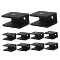 thumbnail image 6 of GOOHOCHY 10pcs Glass Shelf Bracket Shower Brackets Rectangle Clamp Holder For Glass Shelves,Wall Mount Clamps Clip Support Hardware Replacement Parts, 6 of 8