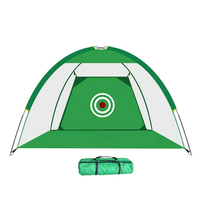 Almencla Filet de Golf à Écraser 2 m Jardin Prairie Tente d'Entraînement Filet de Frappe de Golf Vert