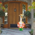 thumbnail image 4 of Holiday Porch Goose Garland with Straw Hat and Sunglasses Decorative Set for Outdoor Patio Festive Season, 4 of 9