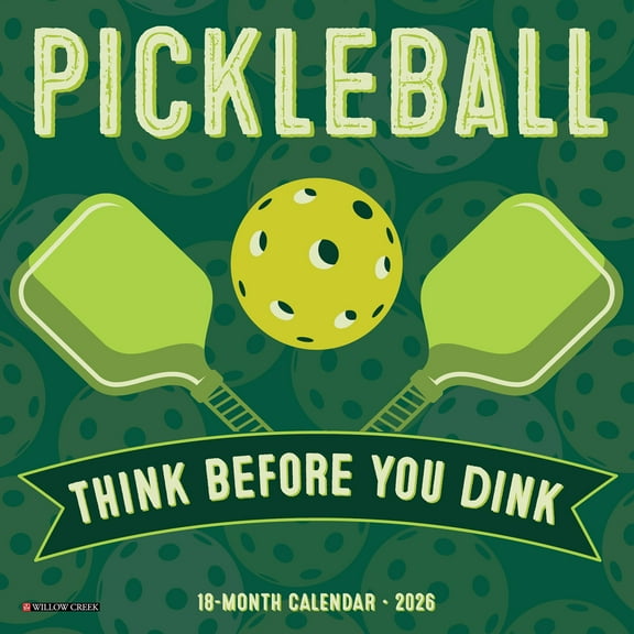 Pickleball 2026 Mini Wall Calendar