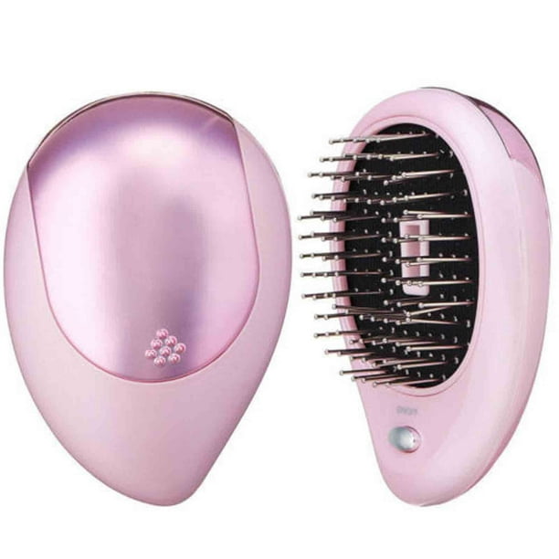 Salud y belleza, Cuidado personal, Productos para el cuidado del cabello, Cepillo iónico portátil para llevar, Mini cepillo para el cabello, Peine masajeador pequeño, Lámpara de cesta