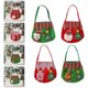 thumbnail image 2 of Bolsa de dulces de mano de Navidad, bolsa de almacenamiento de regalo, contenedor de dulces, bolsas de manzana. (rojo+verde)(4 piezas), 2 of 5
