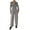 Gray, variant on Nmnitkp Suits for Men Comfortable and Elastic Loose 2 Piece Suit Two Button Notched Lapel Solid Suit Jacket Pants Set Tuxedo for Prom(plus size）