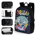 thumbnail image 3 of The Cuphead Show Backpack Student Satchel Schoolbag Bookbag Laptop Bag Multipurpose Large Capacity Daypack Rucksack Travel Bag, 3 of 8