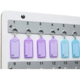 thumbnail image 5 of Acrimet Wall-Mounted Key Holder Rack – White Wood Board Key Stand Organizer with 32 Numbered Hooks – Includes 32 Plastic Key Tags with Metal Rings & Labels, 5 of 8