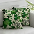 thumbnail image 2 of QZHH St. Patrick's Day Pillow Covers  Green Striped Pinch Me Lucky in Love Polka Dots Heart Shamrocks Farmhouse Pillowcases for Home Sofa Couch Cushion Decoration&nbsp;2pc, 2 of 6
