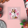 thumbnail image 4 of Faith Love Hope Shetland Sheepdog Breast Cancer Awareness Survivor Cutout Transfer Sticker Sheltie Dog Lover Gifts Transparent Decal Art Decor - 02017, 4 of 5