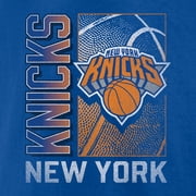 Mens Blue New York Knicks 90s Graphic T-Shirt