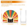 thumbnail image 4 of Yayeee Napkin Holder for Table Kitchen Paper Tissue Organization, Colorful Black Cat, 4 of 8