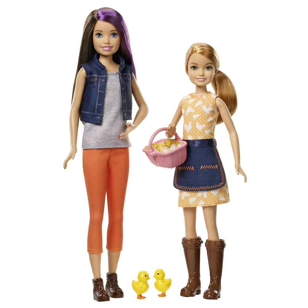 Barbie Sweet Orchard Farm Skipper And Stacie Dolls With Accessories 
