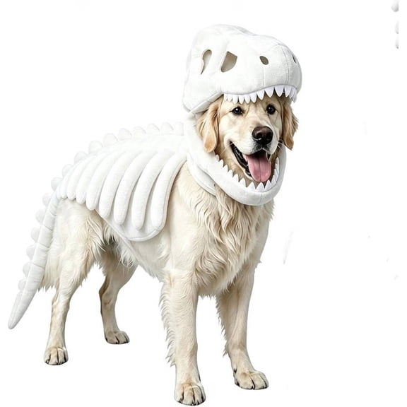 2026 Dino Skeleton Plush, Dinosaur Skeleton Plush Costume for Dogs and Cats