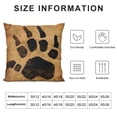 thumbnail image 5 of Qinduosi Throw Pillow Covers Vintage Lovely Black Bear Paw Print Pillowslip Square Sofa Cute  Inches Cushion Cases Pillowcases, 5 of 5