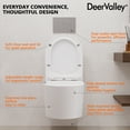 thumbnail image 6 of DeerValley Wall-Hung Toilet With Concealed In-Wall Tank, Rimless Dual Flush 1.1/1.6 GPF, Compact Elongated Bowl, High-Efficiency Ceramic Toilet Set For Modern Bathrooms DV-1F0379-CF, 6 of 11