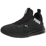 PUMA mens Enzo Beta Woven Running Shoe, Puma Black-asphalt, 10 US