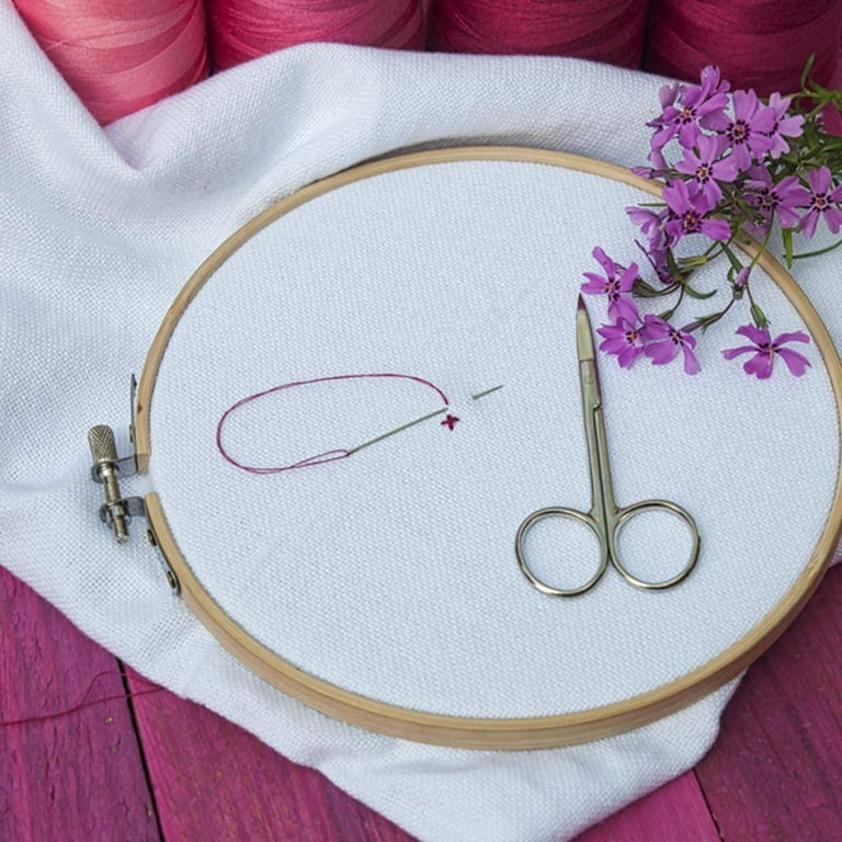 Mini Embroidery Hoops - 1 inch Small Round Wooden Embroidery Frame Circle Cross Stitch Hoop Ring for Cross Stitch Frame Handy Sewing Arts DIY