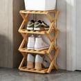 thumbnail image 4 of The 9-Tier No-Assembly Bamboo Rack, 2026 Upgraded Foldable 9 Tier Bamboo Corner Shoe Rack, Space-Saving Organizer for Shoes, No Assembly Narrow Shoe Shelf for Entryway Closet Dorm, 4 of 4