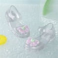 thumbnail image 6 of Girl's Jelly Sandals Summer Bow Flat Shoes Closed Toe Summer Beach Shoes Anti slip Transparent Fisherman's Shoes Girl, 6 of 6