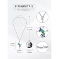 thumbnail image 6 of Butterfly Cross Emerald Birthstone Necklace 925 Sterling Silver Butterfly Cross Pendant Necklace with May Birthstone Trendy Christmas Day Anniversary Jewelry Gift for Women Her, 6 of 10