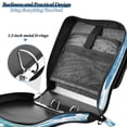 thumbnail image 5 of Water-Resistant 3-Ring Binder Organizer with Multiple Pockets Zipper Binder Bag for Office Marine Organismsd, 5 of 8