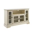 thumbnail image 1 of Walker Edison 52" Highboy Style Wood TV Stand - Antique White, 1 of 4