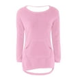 thumbnail image 5 of Bovemsi Womens Sweaters Casual Solid Long Sleeve Jumper Blouse Cute Sweaters, 5 of 5