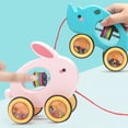 thumbnail image 5 of YEYDS Children's Drag Toy Car, Pull Rope Traction Car for Babies, Educational Walking Toy for Kindergarten, Early Learning and Development Clearance Sales Today Deals Prime, 5 of 5