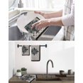 thumbnail image 5 of Retro Flowers Kitchen Dish Towels for Drying Dishes Set of 2, Boho Ethnic Retro Abstract Florals Grid Waffle Weave Microfiber Hand Tea Bathroom Towels Quick Dry & Absorbent Towel 15.7x23.6, 5 of 7