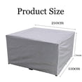 thumbnail image 3 of Waterproof Anti-Uv Durable Oxford Fabric Rectangular Outdoor Furniture Cover, Protects Outdoor Table Set From Rain Snow Dust All-Weather, Versatile Furniture Cover & Outdoor Table Cover with, 3 of 8