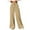Khaki, variant on AherBiu Womens Pants Wide Leg High Waisted Drawstring Trousers with Pockets Fall Winter Casual Loose Pants Solid Color