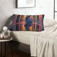 thumbnail image 6 of Sikiie Neon Rabbit In Archway Print Plush Pillow Cover, Wrinkle-proof and Stain-resistant Pillow Protector without Pillow Core, Home Decoration-14"x20", 6 of 6