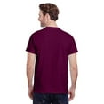 thumbnail image 3 of Gildan Men’s Short Sleeve Crew T-Shirt of 100 Ultra Cotton - Soft, Classic Fit Tee - Maroon, L, 3 of 5
