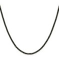thumbnail image 2 of Chisel Stainless Steel Polished Black IP-plated 2.2mm 20 inch Fancy Box/Paperclip Link Chain, 2 of 5