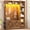 Brown, variant on Hall Tree with Bench, Farmhouse Hall Tree with Coat Rack & 7 Open Shelves, Entryway Bench with Storage, Shoe Cabinet with Flip Drawers, Wood Hall Tree with Storage Bag for Entryway, Black