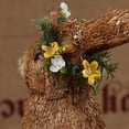 thumbnail image 3 of Easter Bunny Straw Statue, Standing Rabbit, Simulation Bunny Garden Decor, Hand-Woven Straw Animal Figurine Holiday Home Ornament, 3 of 7