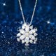 thumbnail image 2 of Rhinestone collar de gargantilla de plata del copo de nieve Collares de cristal de la cadena de joyería para las mujeres niñas, 2 of 7