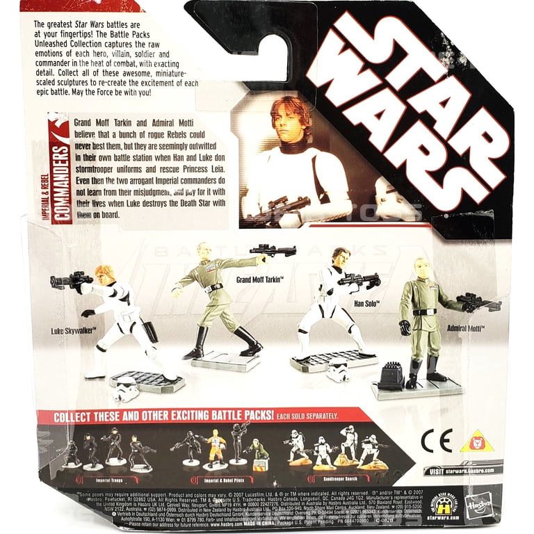 Star Wars Unleashed Battle Packs 2007 Imperial & Rebel Commanders