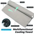 thumbnail image 2 of 2 Packs Absorbent Cooling Hoodie Towel Wraps, Quick-Drying Cooling Towels for Neck Instant Soft Scarf Face Sun Protection Men Camping Sports Gym Hot Weather Outdoor B, 2 of 7
