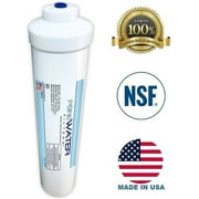 Inline Water Filter Kit for Ice Makers with 1/4 Tubing and a T-Connector