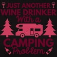 thumbnail image 3 of CafePress - Wine Drinker Camping Women's Dark T Shirt - Women's Traditional Fit Dark T-Shirt, 3 of 4