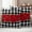 Red Black, variant on Valentine's Day Outdoor Waterproof Pillow Covers, Red Rose Flowers Buffalo Plaid Romantic Decorative Square Throw Pillowcase Sofa Cushion Sham for Patio/Couch/Chair, 26"x26" 2 Pack