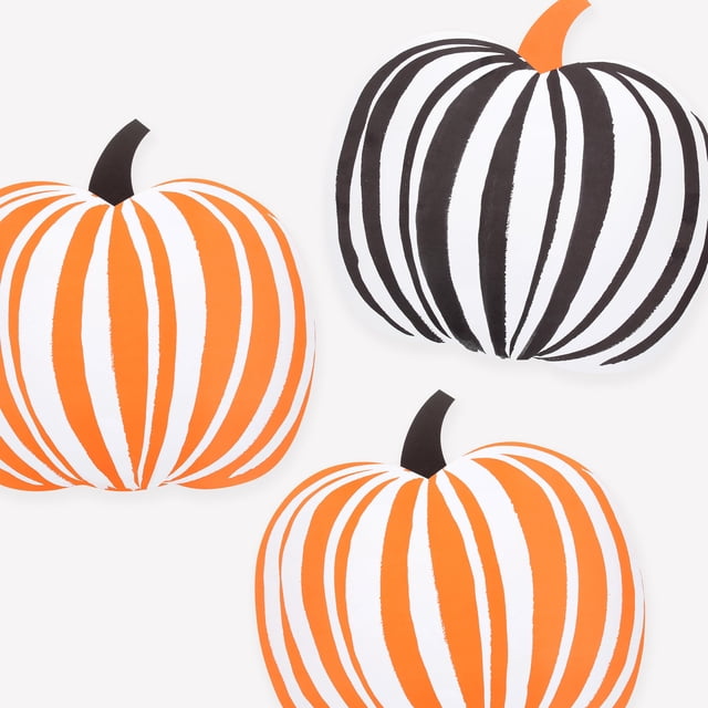 Manteles individuales Meri Meri para Halloween con forma de calabaza, 16 x 39 cm, paquete de 12