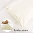 thumbnail image 4 of Soft 2pcs Pillowcases Microfiber,No Wrinkle,Standard, Cream Pillow Case Cover Unique Bargains Funda de Almohada, 4 of 6
