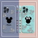 thumbnail image 4 of Case For iPhone 14 13 12 11 Pro XS Max Mini X XR 7 8 6 6S Plus Colour Simple Liquid Silicone Case Anime Cute Mickey Minnie Mouse, 4 of 5