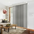 thumbnail image 3 of Chicology Adjustable Sliding Panel Blinds. Woven Gray, 46"-86"W X 0"-96"H, 3 of 9