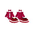 thumbnail image 2 of RUINIXCW Baby Girl Christmas Outfit Long Sleeve Romper + Skirt + Headband Set, 2 of 8
