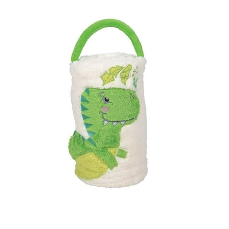 Department 56 Snowpinions Green Dinosaur Throw Blanket 