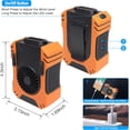 thumbnail image 5 of Mini ventilador portátil 4 en 1 con clip de cintura, ventilador de refrigeración de collar personal con función de linterna para trabajo al aire libre, senderismo, camping, pesca, recargable, 5 of 5