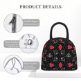 thumbnail image 4 of Fotbe Card Suits Pattern Lunch Bag, Insulated Lunch Box, Small Leakproof Cooler Food Lunch Containers Reusable High Capacity Lunch Tote Bags for Work, Travel, Outdoor, 4 of 6