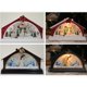 thumbnail image 3 of Billuyoard Decoración de escritorio del conjunto del pueblo LED de la casa de la nieve de la resina Kits de decoración para fiestas Muñeco de nieve, 3 of 6