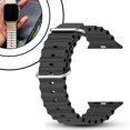 thumbnail image 2 of Correa Para Apple Watch Silicon Oceano Series Se/6/7/8/ultra Negro, 2 of 5